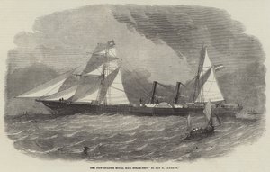 Het nieuwe Spaanse koninklijke poststoomschip El Rey D Jayme II door Edwin Weedon